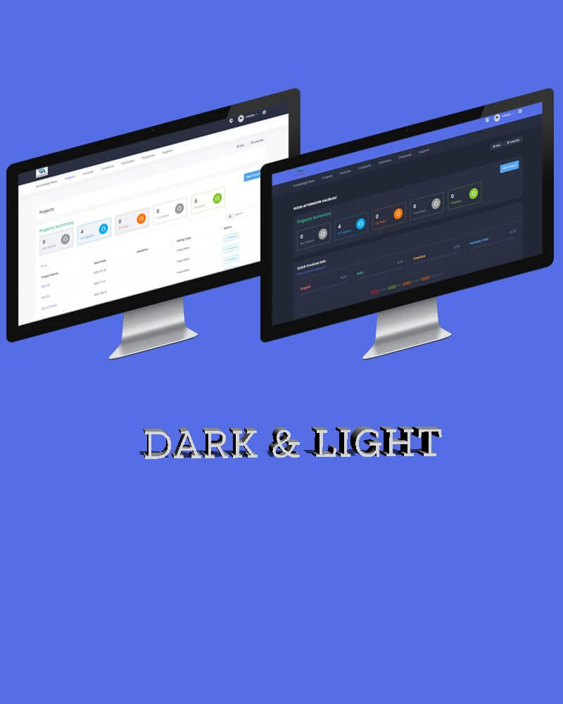 Custom Light & Dark Theme - Perfex CRM